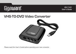 VHS-TO-DVD Video Converter - Radio Shack