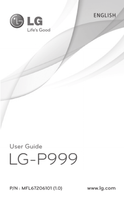 PDF User Guide LG-P999 - LG Electronics