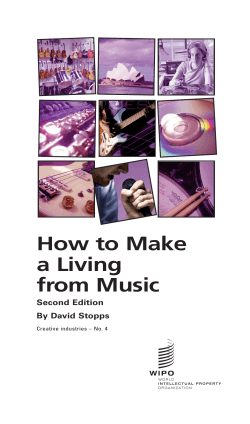 How to make a living from music_3199-Book-Publishing-1 - WIPO