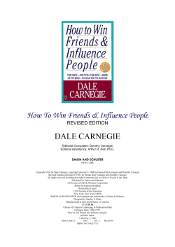 How To Win Friends Influence People DALE CARNEGIE
