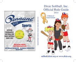 2014 Dixie Softball Rule Book.pdf - Dixie Youth Baseball