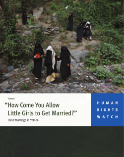 “How Come You Allow Little Girls to Get Married?” - Human Rights