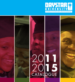 CATALOGUE - Daystar University