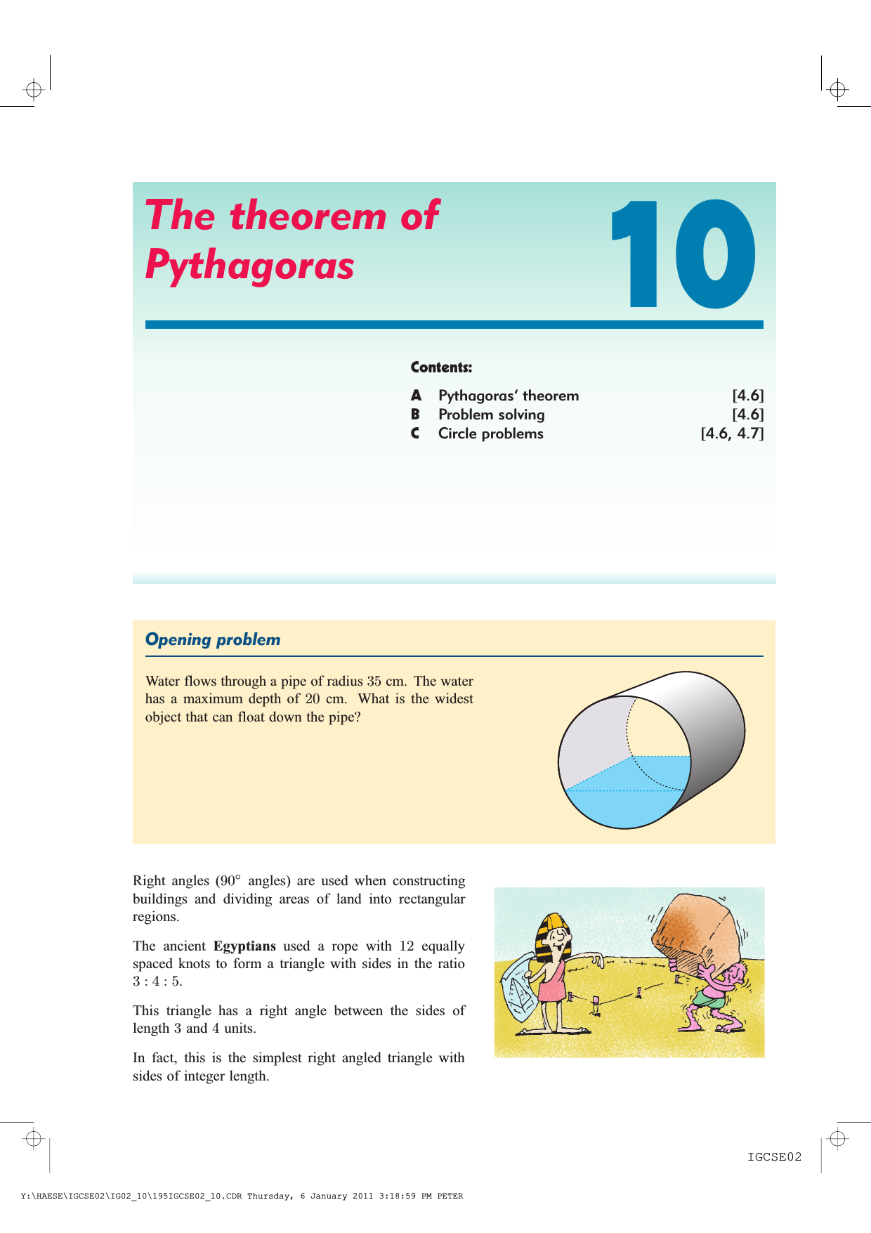 10 The Theorem Of Pythagoras Haese Mathematics