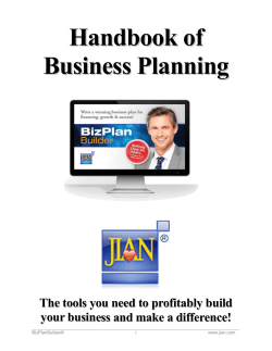 Handbook of Business Planning.pdf - JIAN Business plan software