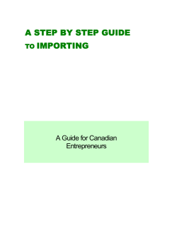 A Step by Step Guide to Importing - Forum for International Trade