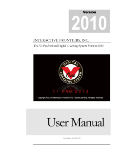 User Manual - V1 Sports