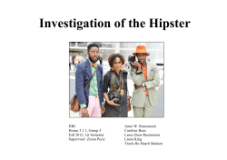 Investigation of the Hipster