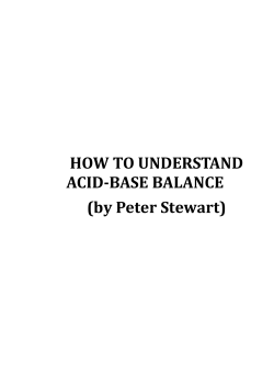 How to Understand Acid-Base Balance