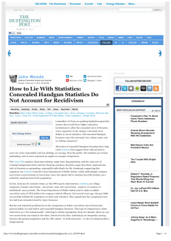How to Lie With Statistics: Concealed Handgun - ProCon.org