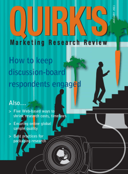 How to keep discussion-board respondents engaged - Quirks