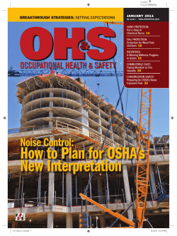 How to Plan for OSHAs New Interpretation - 1105 Media
