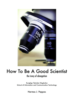 How To Be A Good Scientist - Hermes J. Pappas