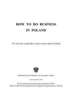 How to do business in Poland - Pharmexcil