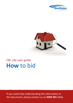 How to bid - Contact us