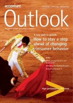 How to stay a step ahead of changing consumer behavior - Accenture