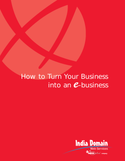 How to Turn Your Business into an e-business - India Domain Web