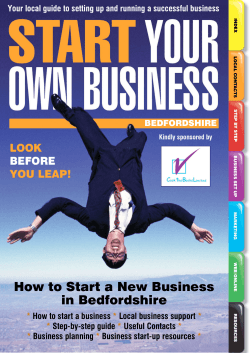 How to Start a New Business in Bedfordshire - Start Your Own