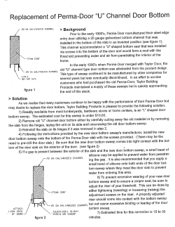 How To | Replace Perma-Door U-Channel - Taylor Building Products