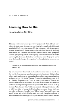 Learning How to Die
