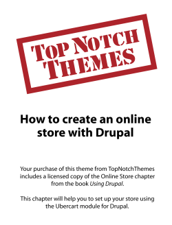 How to create an online store with Drupal