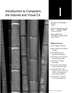Visual C#® 2010: How to Program - Pearson Learning Solutions