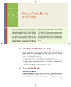 5 How to Value Bonds and Stocks