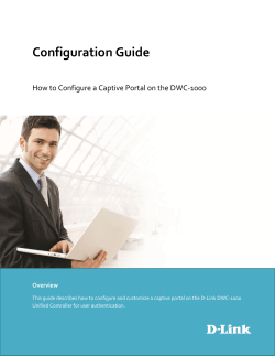 How to Configure a Captive Portal on the DWC-1000 - D-Link