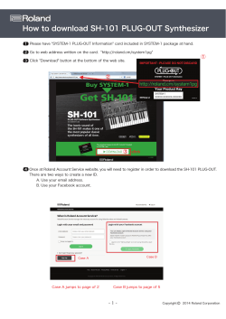 How to download SH-101 PLUG-OUT Synthesizer - Roland