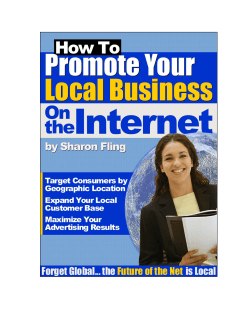 How To Promote Your Local Business on the Internet