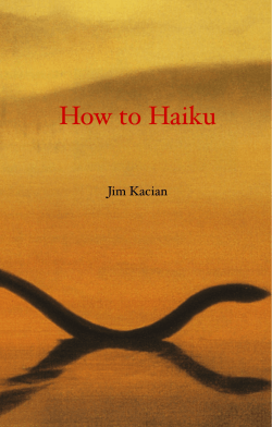 how to two - The Haiku Foundation