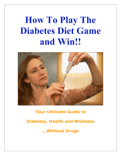 How To Play The Diabetes Diet Game and Win!! - Your Diabetes Cure