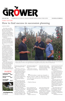 How to find success in succession planning - The Grower