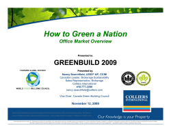 How to Green a Nation How to Green a Nation - Colliers International