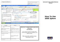 How to Use IEEE Xplore.pub - Universiti Tunku Abdul Rahman