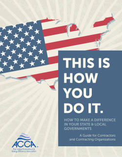HOW TO MAKE A DIFFERENCE IN YOUR STATE  LOCAL