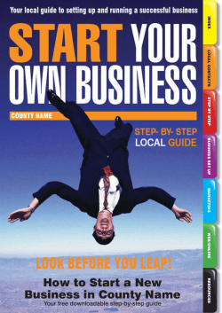 How to Start a New Business in County Name - Start Your Own