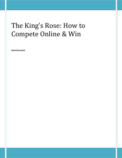 The Kings Rose: How to Compete Online  Win - Tumblemoose