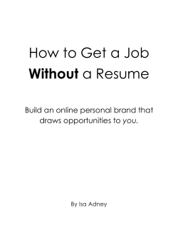 How to Get a Job Without a Resume - GetResponse