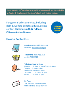 How to Contact Us - London Borough of Hammersmith  Fulham