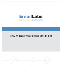 EmailLabs - How to Grow Your Email Opt-In List - Sachin Uppal