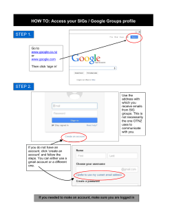 HOW TO: Access your SIGs / Google Groups profile STEP 1. STEP 2.