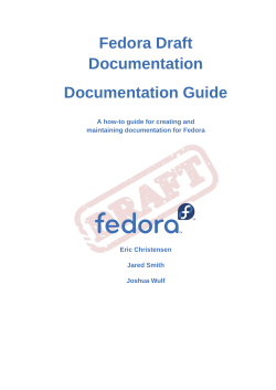Documentation Guide - A how-to guide for creating and maintaining