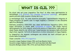 WHAT IS CLIL ??? - Liceo da Vinci