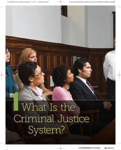 What Is the Criminal Justice System?
