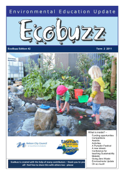 EcoBuzz Edition 42 Term 2 2011 What is inside? – - Tasman District
