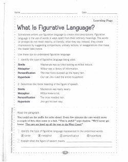 . What Is Figurative Language?