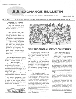 Box 459 - February - March 1966 - Why The General Service