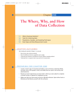The Where, Why, and How of Data Collection