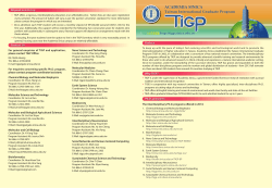 Stipend and Living Contact Us Preface TIGP. Why TIGP? Ph.D